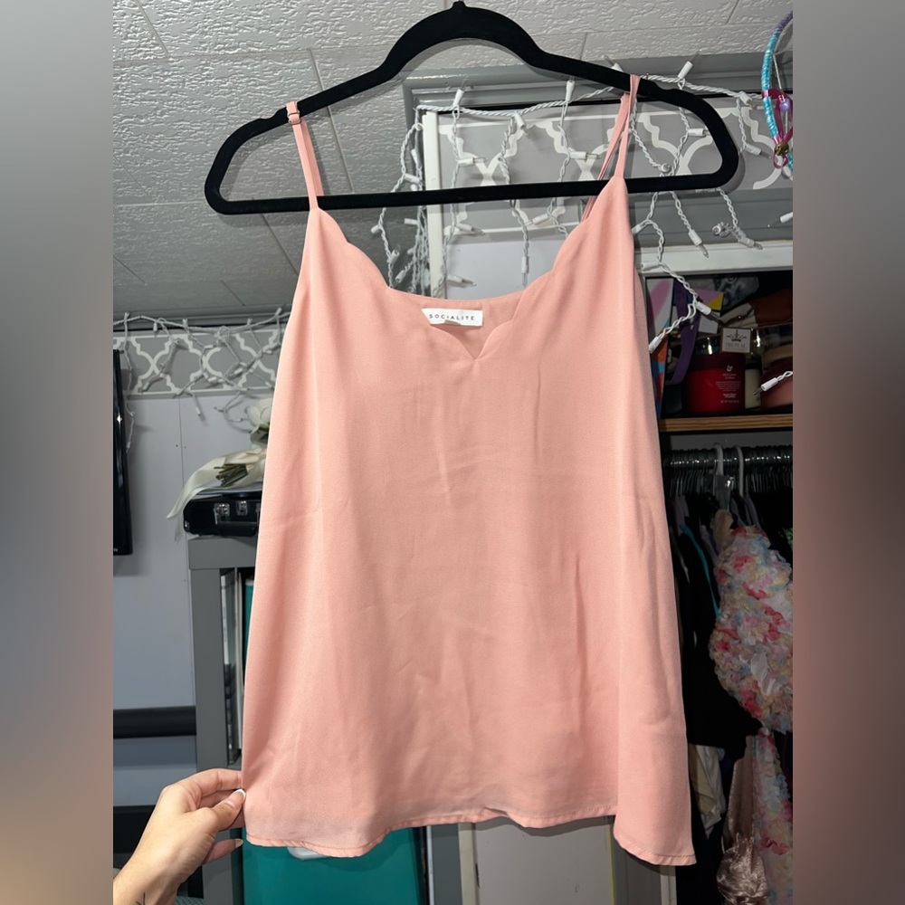 Pink Flowy Tank